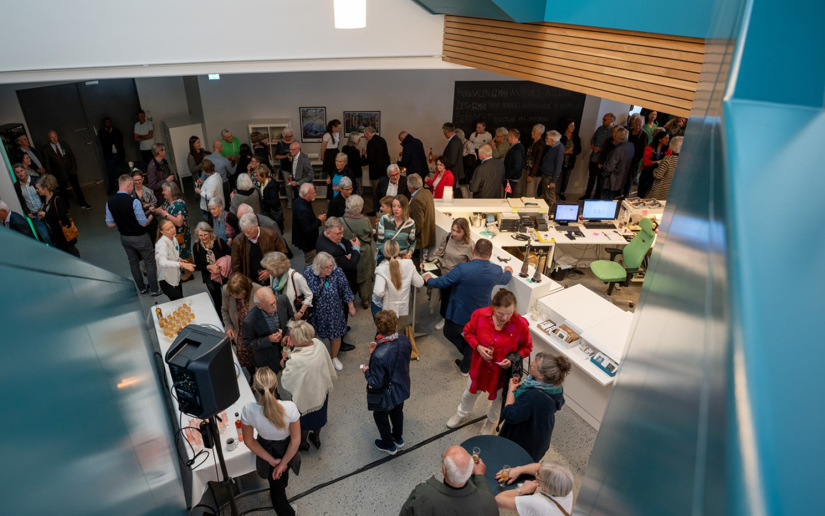 Tett med publikum inne på Kunstmuseet